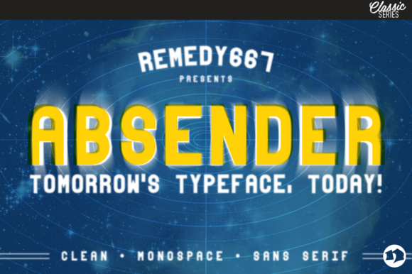 Absender: The Retro Space-Age Typeface for Modern Brands