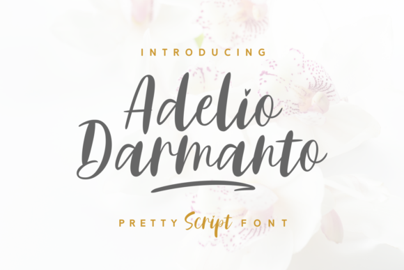 Adelio Darmanto: The Script Font for Sweet Branding