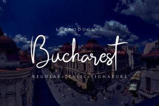 Bucharest: A Modern Signature Font for Editorial Design