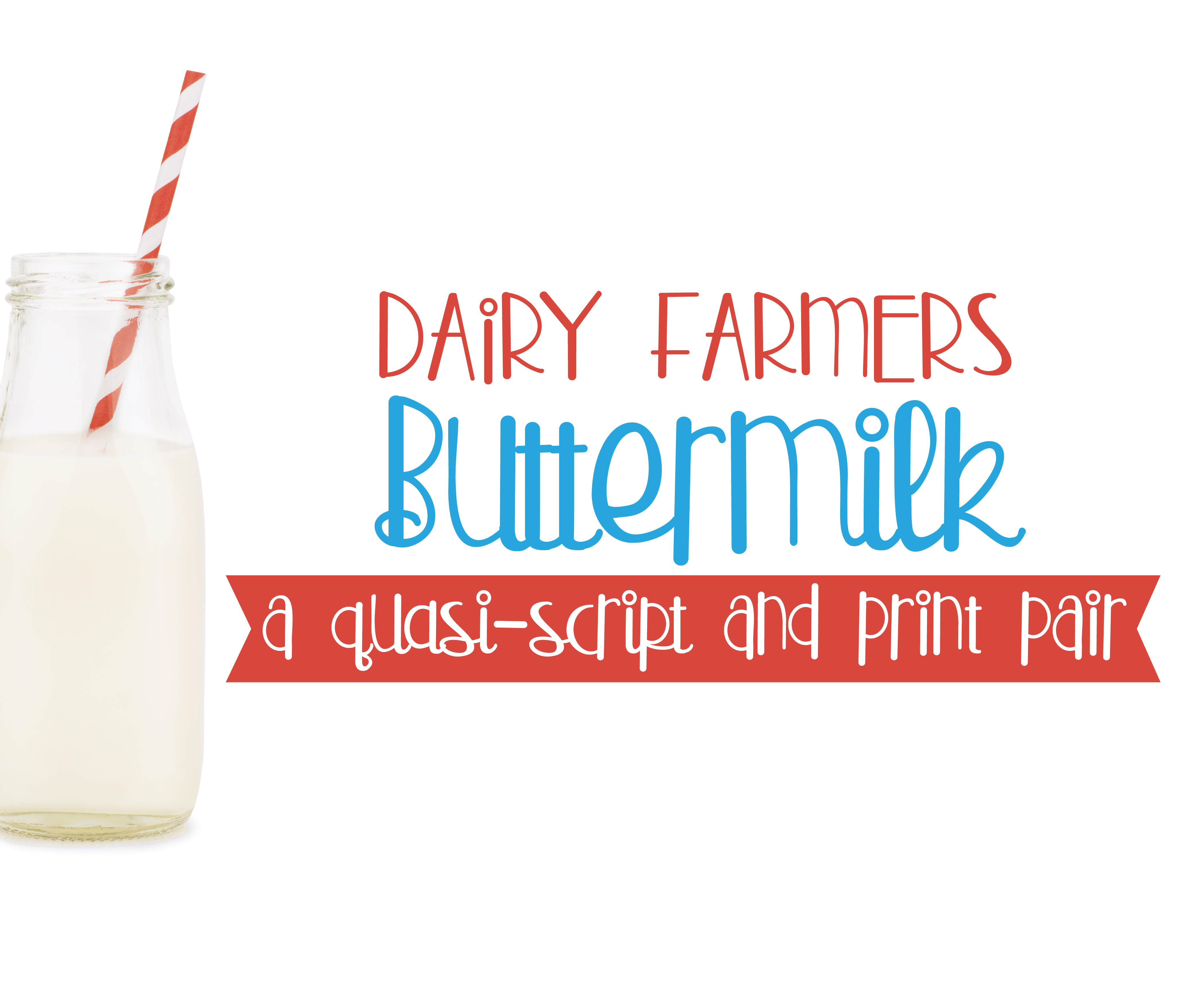 Buttermilk: A Whimsical Script Font for Editorial Design