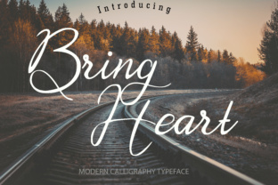 Elevate Brand Visuals with the Bring Heart Typeface