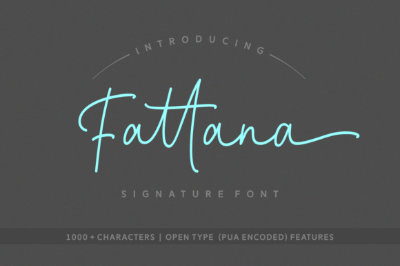 Fattana: A Sleek Script Handwritten Font for Editorial Design