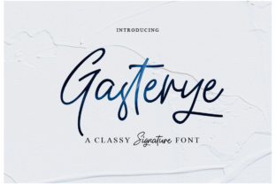 Gasterye: A Hand-Lettered Font for Makers