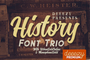 History Font: A Retro Script for Editorial Design