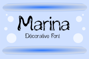 Marina: A Liquid Decorative Font for Editorial Design