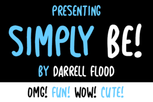 Simply Be: The Compact Handwritten Font for Crafters