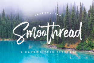Smoothread: A Textured Script Font for Modern Editorial Design