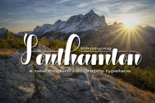 Southamton: A Modern Script Font for Editorial Design